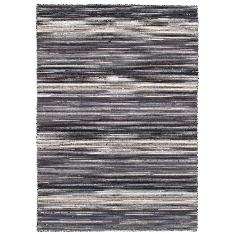 Flat-weave Manhattan Blue, Red Wool Kilim