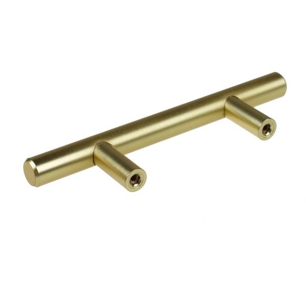 Gliderite 2 5 Inch Cc Solid Satin Gold Cabinet Bar Pulls Pack Of 25 Overstock 22701503