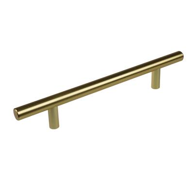 GlideRite 5-inch CC, 8-inch Long Solid Satin Gold Cabinet Bar Pulls (Pack of 10)