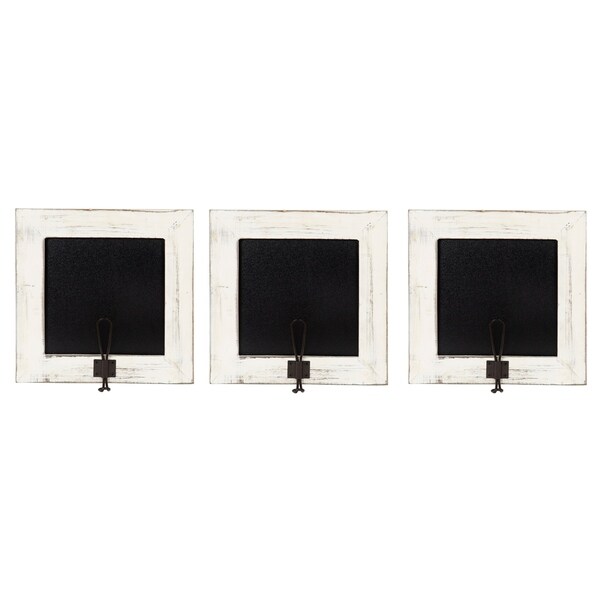 Kate and Laurel Jeran Wall Mounted Wood Chalkboards 3 Piece Set
