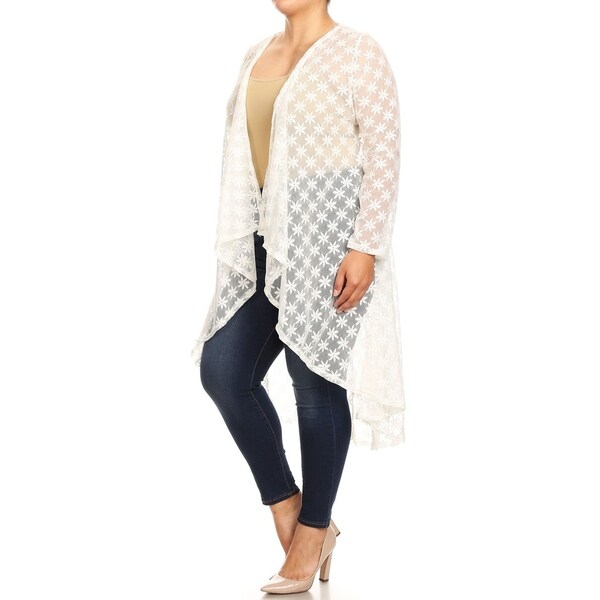 sheer duster cardigan