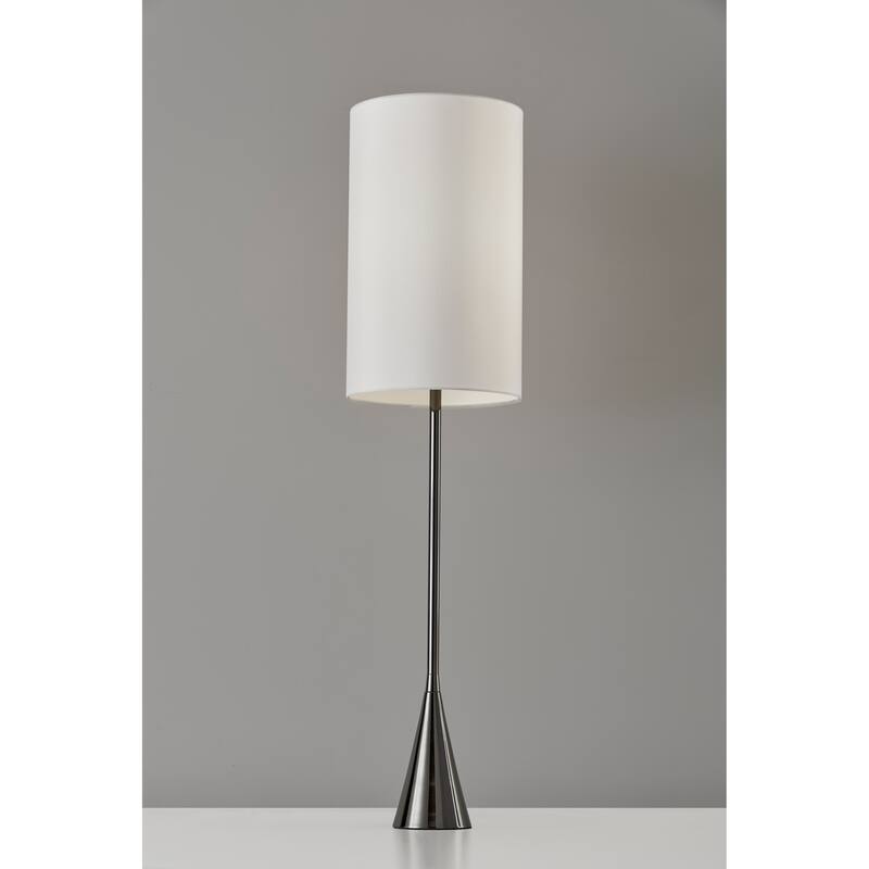 Adesso Bella 37 inch Black Nickel Table Lamp