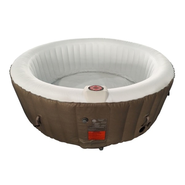 Shop Aleko Round Inflatable Hot Tub With Cover 4 Person