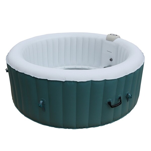 Shop Aleko Round Inflatable Hot Tub 4 Person 215 Gallon