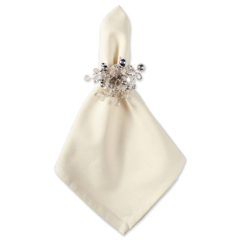 Design Imports Multi-Beaded Kitchen Napkin Ring Set (Set of 6)