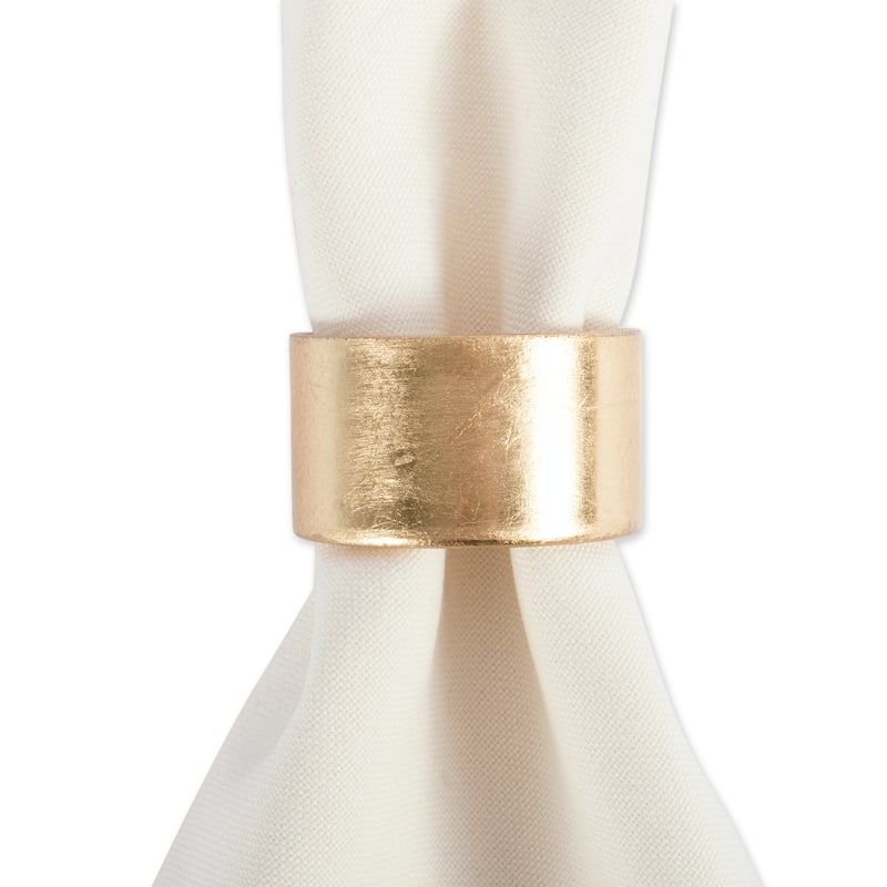 Design Imports Round Painted Acrylic Kitchen Napkin Ring Set (Set of 6)