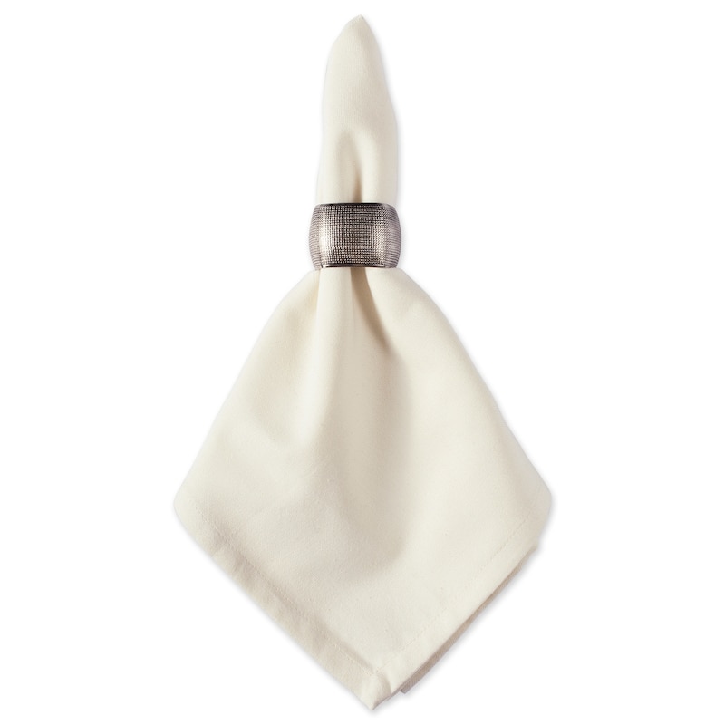 Design Imports Textured Square Kitchen Napkin Ring Set (Set of 6)
