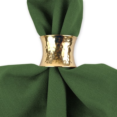 Design Imports Hammered Kitchen Napkin Ring Set (Set of 12)