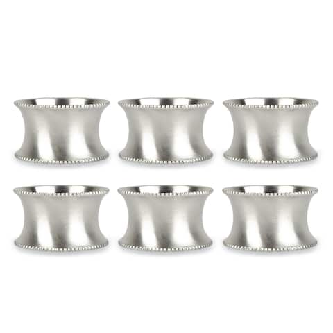 Design Imports Beaded Kitchen Napkin Ring Set (Set of 6)