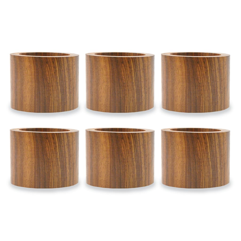 Design Imports Wood Band Napkin Ring Set (Set of 6)