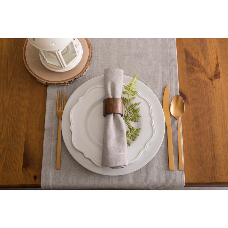 Design Imports Wood Band Napkin Ring Set (Set of 6)