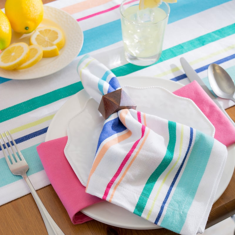 Design Imports Wood Triangle Napkin Ring Set (Set of 6)