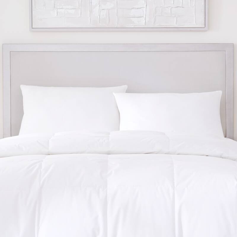 Five Queens Court Elegance 233 TC Cotton Allergen Barrier Down Alternative Pillow 2 Pack - White