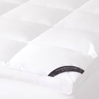 J. Queen Regency 300 TC Cotton Allergen Barrier Mattress Topper - White