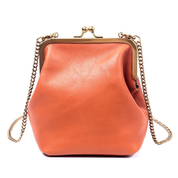 Shop Foressence Jade Genuine Leather Frame Crossbody Bag - Free Shipping Today - Overstock ...