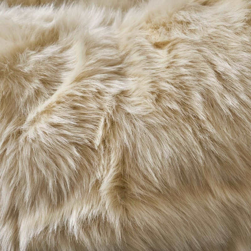 Warrin Furry Glam Faux Fur 3 Ft. Bean Bag by Christopher Knight Home