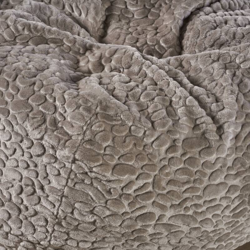 Warrin Furry Glam Faux Fur 3 Ft. Bean Bag by Christopher Knight Home