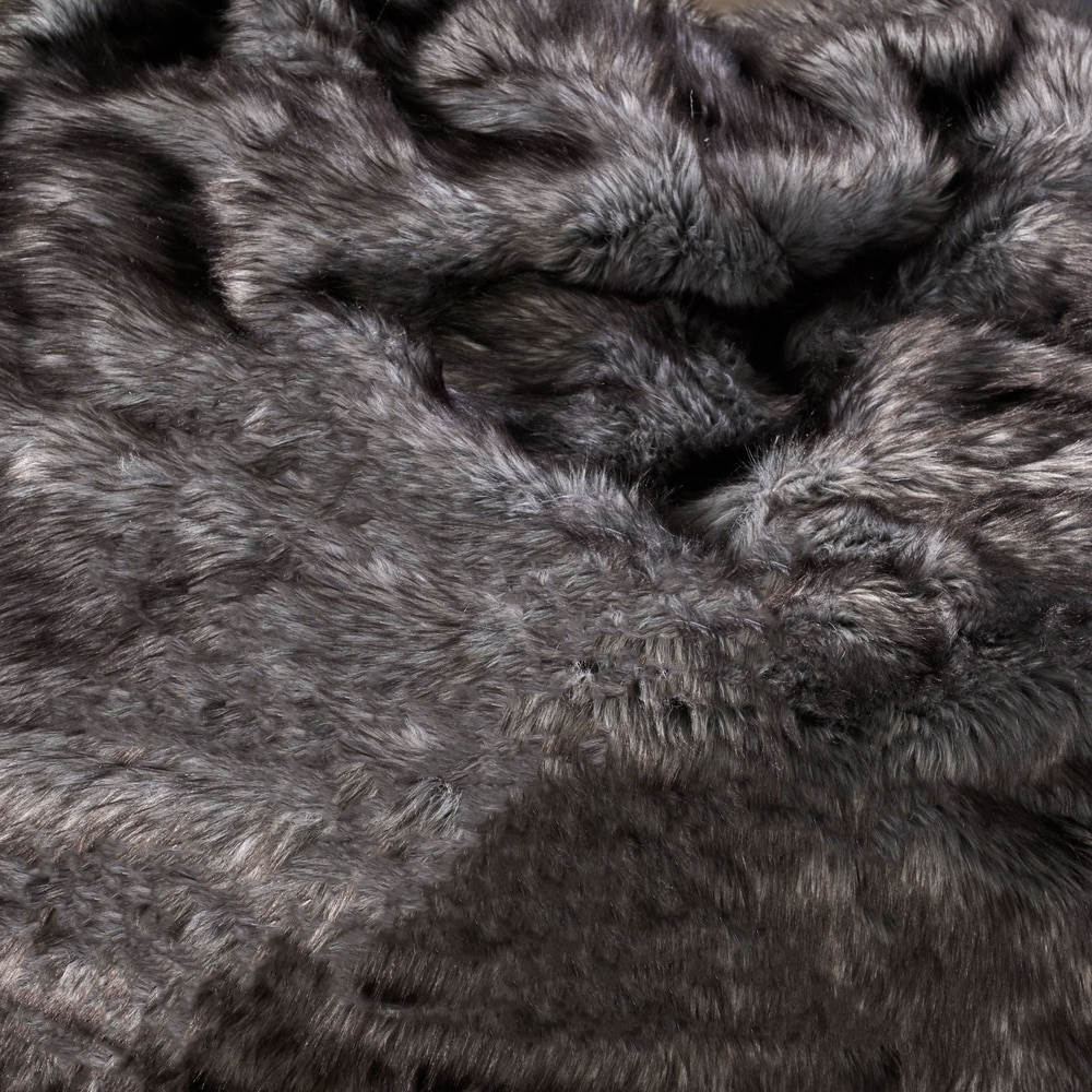 Warrin Furry Glam Faux Fur 3 Ft. Bean Bag by Christopher Knight Home