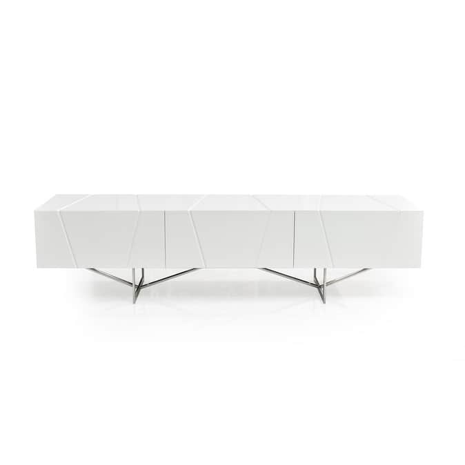 Modrest Chrysler Modern White TV Stand