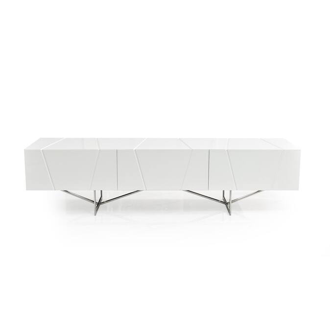 Modrest Chrysler Modern White TV Stand