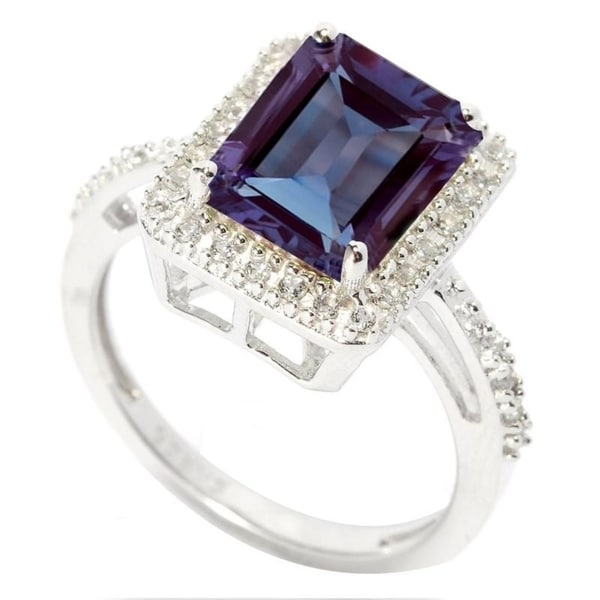 alexandrite and topaz ring