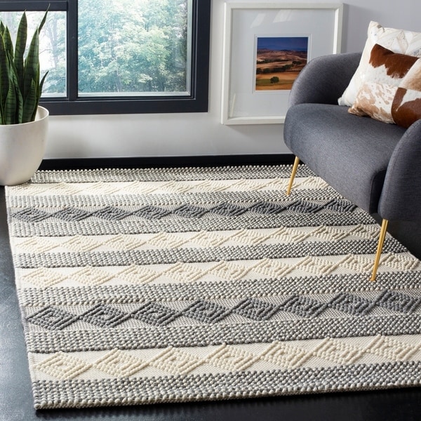 Shop Safavieh Handmade Natura Southwestern Geometric Grey  