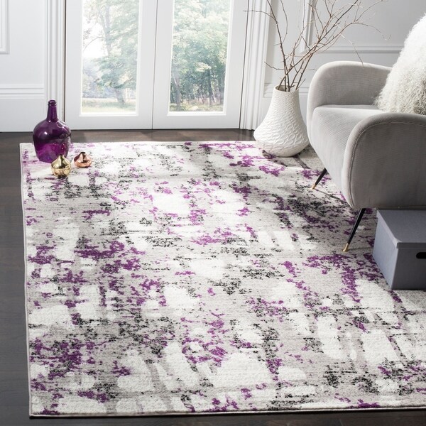 Shop Safavieh Skyler Vintage Geometric Grey / Purple Rug ... (600 x 600 Pixel)