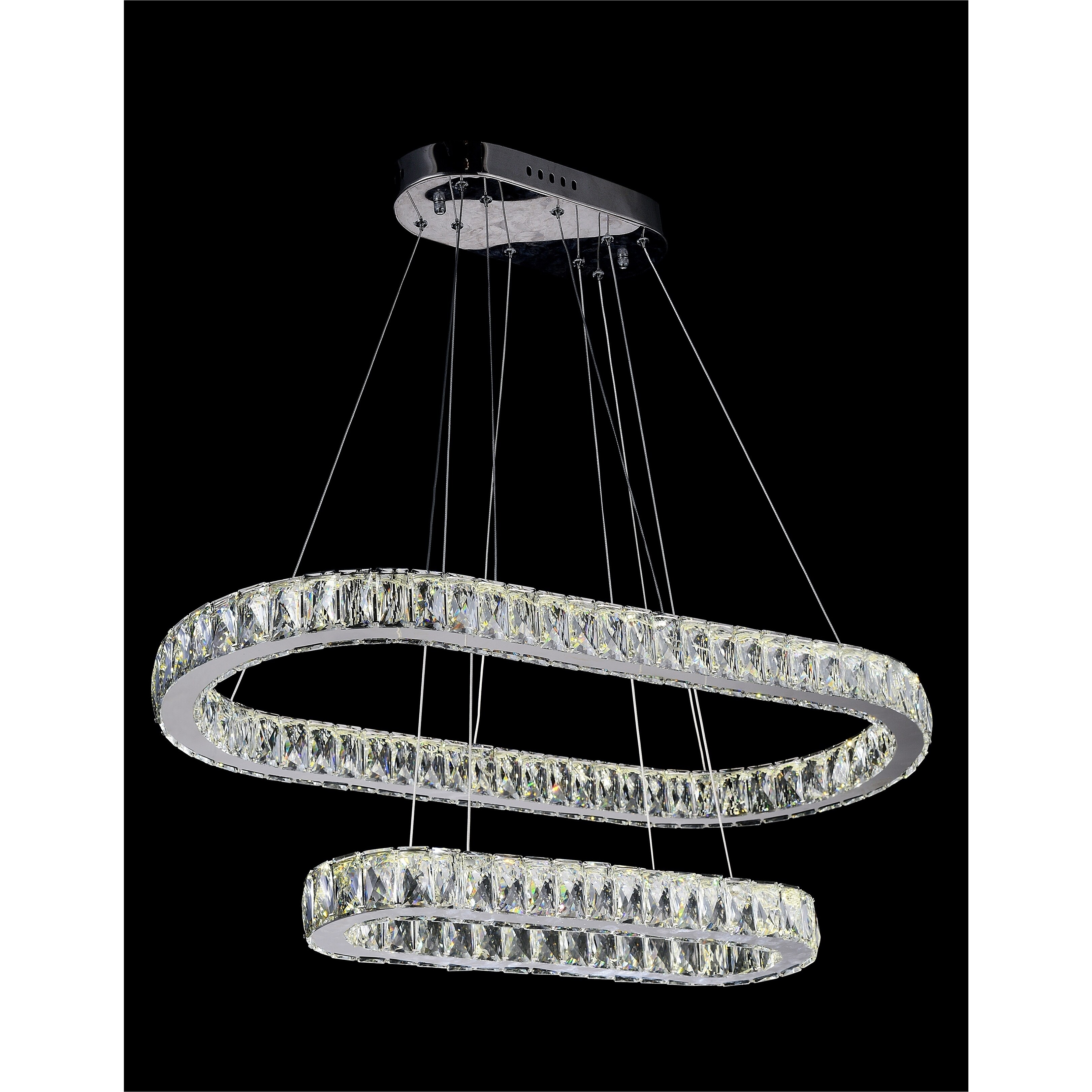Silver Orchid Agnew LED Chandelier with Chrome Finish - Chandeliers For Bedrooms by Overstock.com