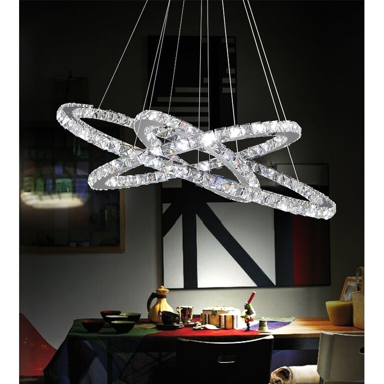 LED Chandelier with Chrome Finish - Chandeliers For Bedrooms by Overstock.com
