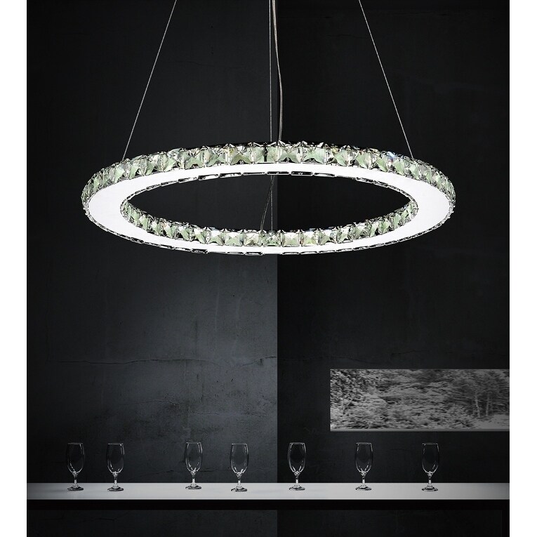 LED Chandelier with Chrome Finish - Chandeliers For Bedrooms by Overstock.com