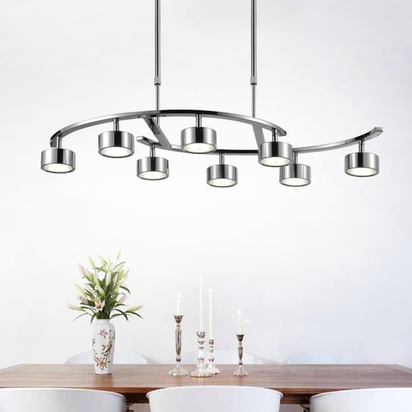 Porch & Den King George Chrome Finish LED Chandelier - Chandeliers For Bedrooms by Overstock.com