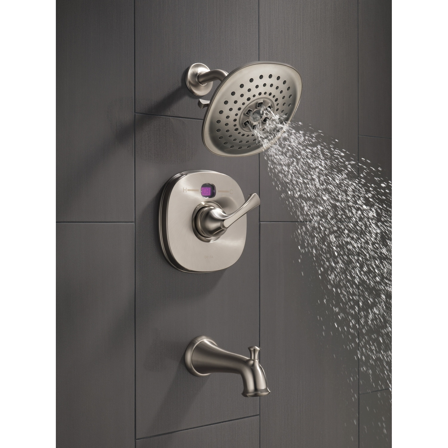 H2Okinetic® 3-Setting sold Raincan Shower Head in Satin Nickel