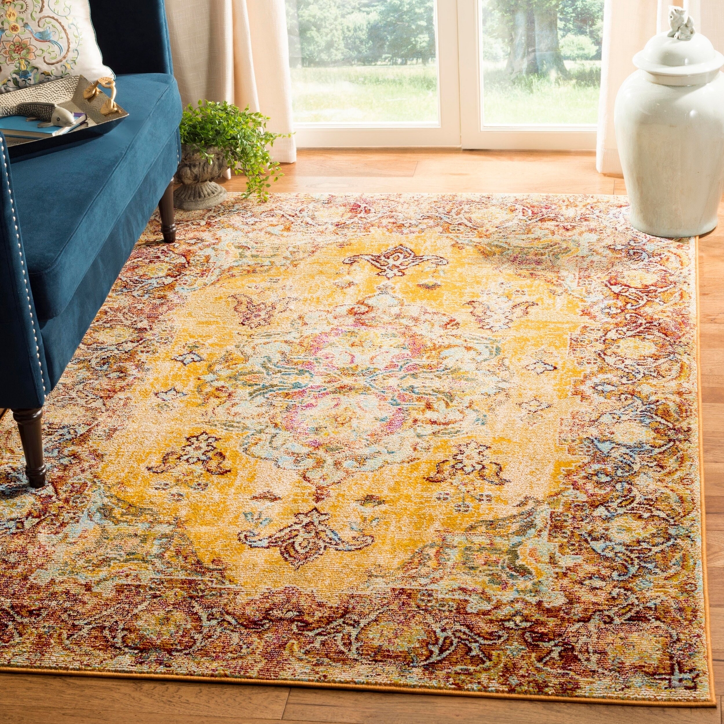 polyester oriental rugs
