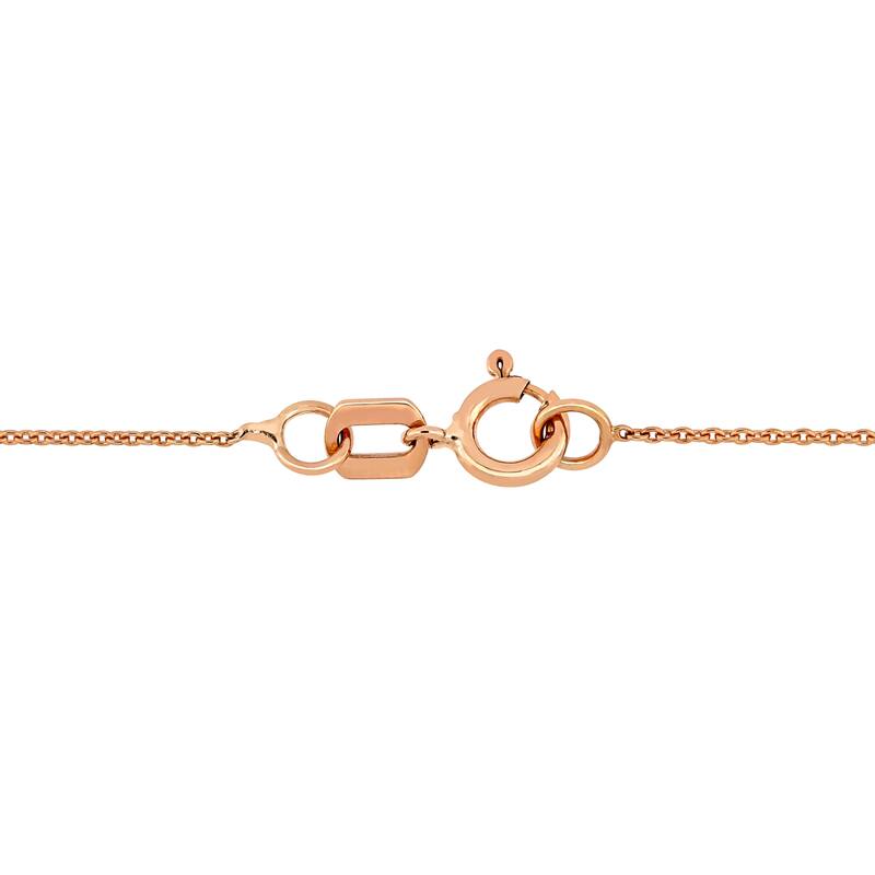 Miadora 10k Rose Gold Oval-Cut African-Amethyst and Diamond Accent Station Necklace