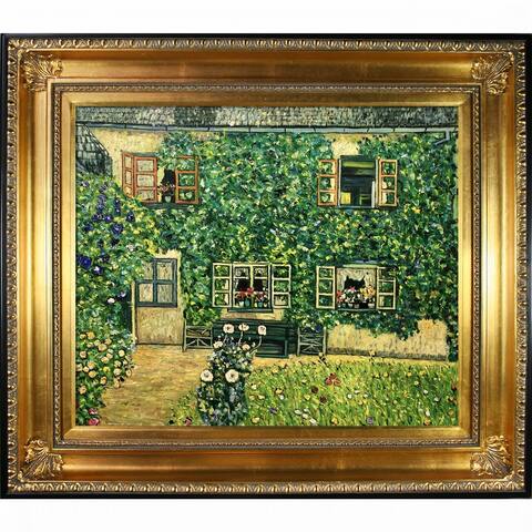Gustav Klimt 'The House of Guardaboschi' Hand Painted Oil Reproduction