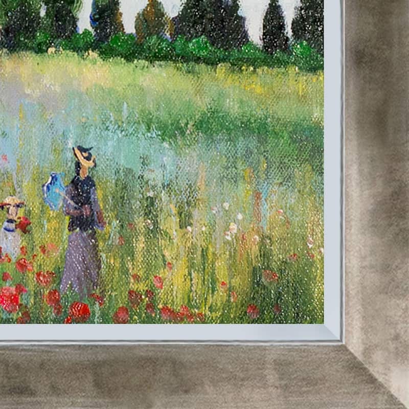 La Pastiche Claude Monet 'Poppy Field in Argenteuil' Hand Painted Oil ...