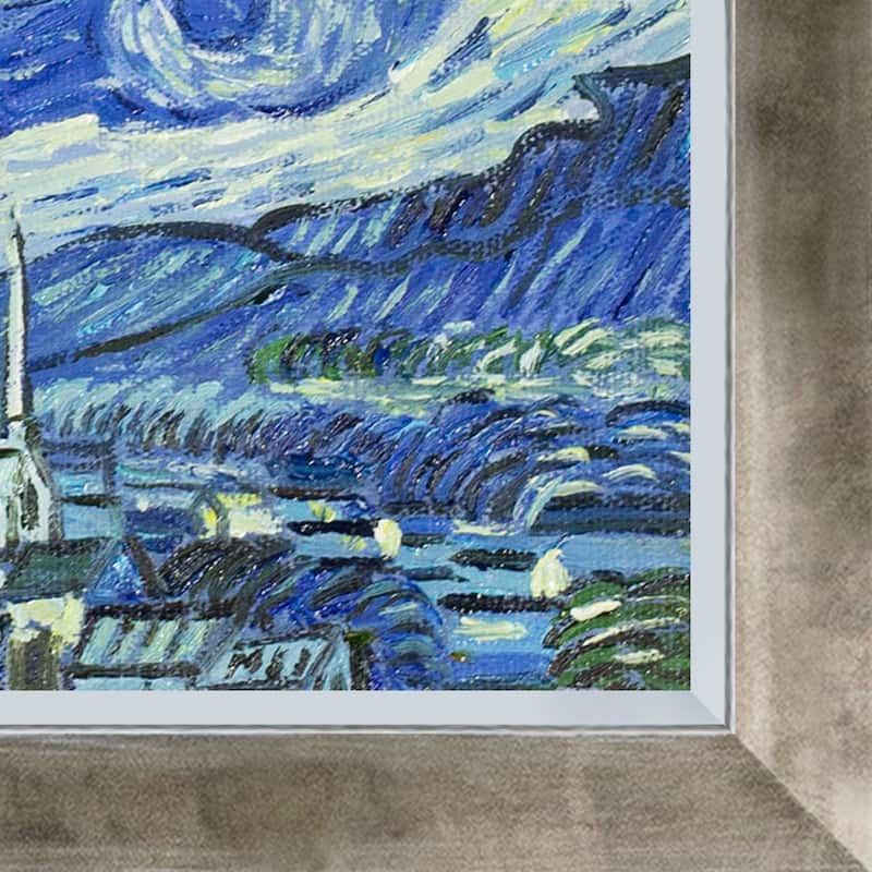 La Pastiche Vincent Van Gogh 'Starry Night' Hand Painted Oil Reproduction