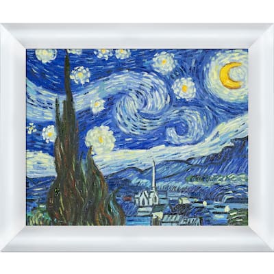 La Pastiche Vincent Van Gogh 'Starry Night' Hand Painted Oil Reproduction