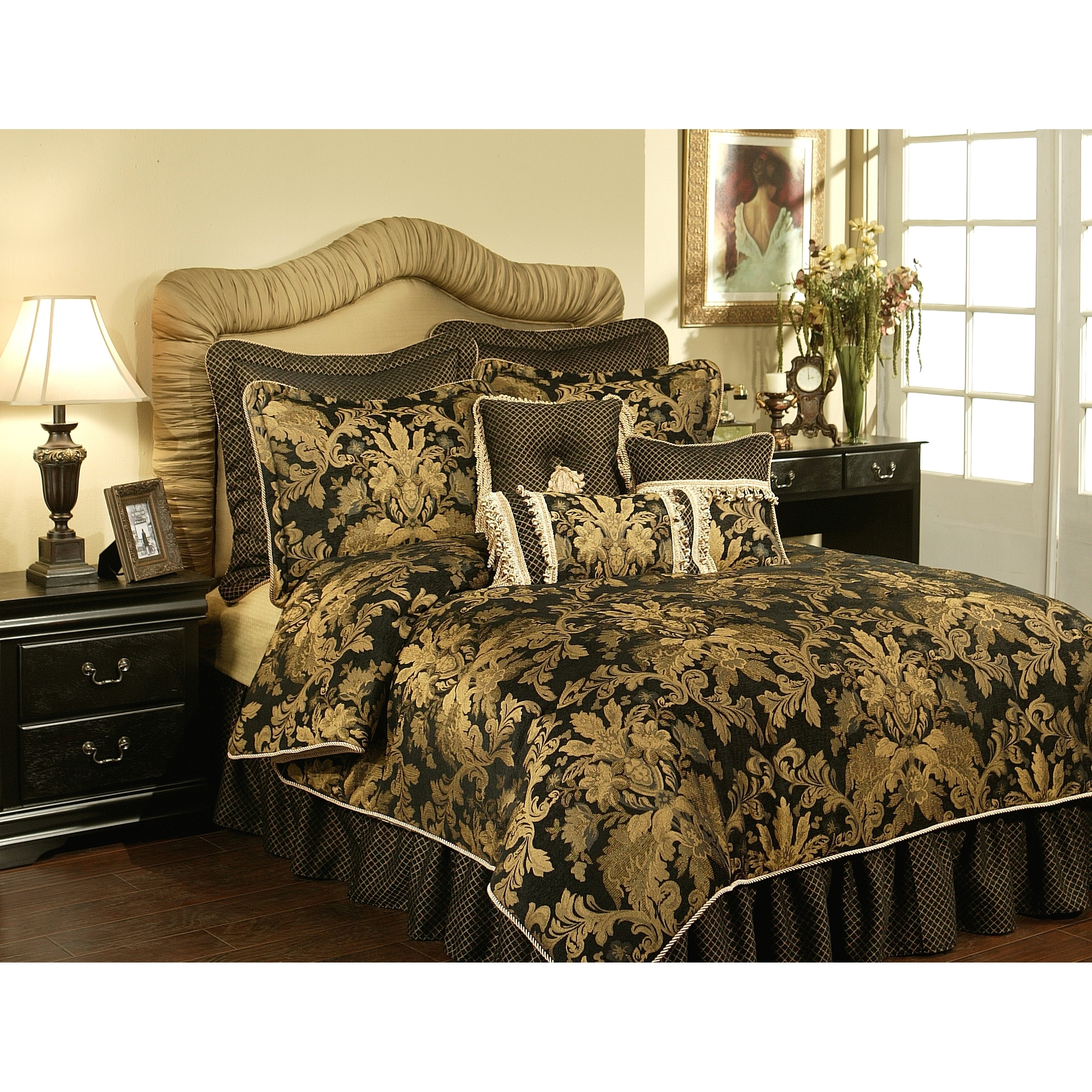 PCHF China Art Black 3-piece Comforter Set - On Sale - Bed Bath & Beyond -  23018236