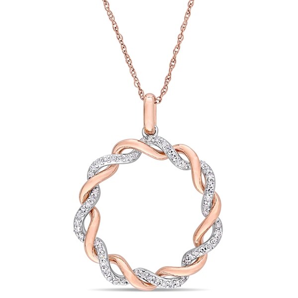 rose gold hoop necklace