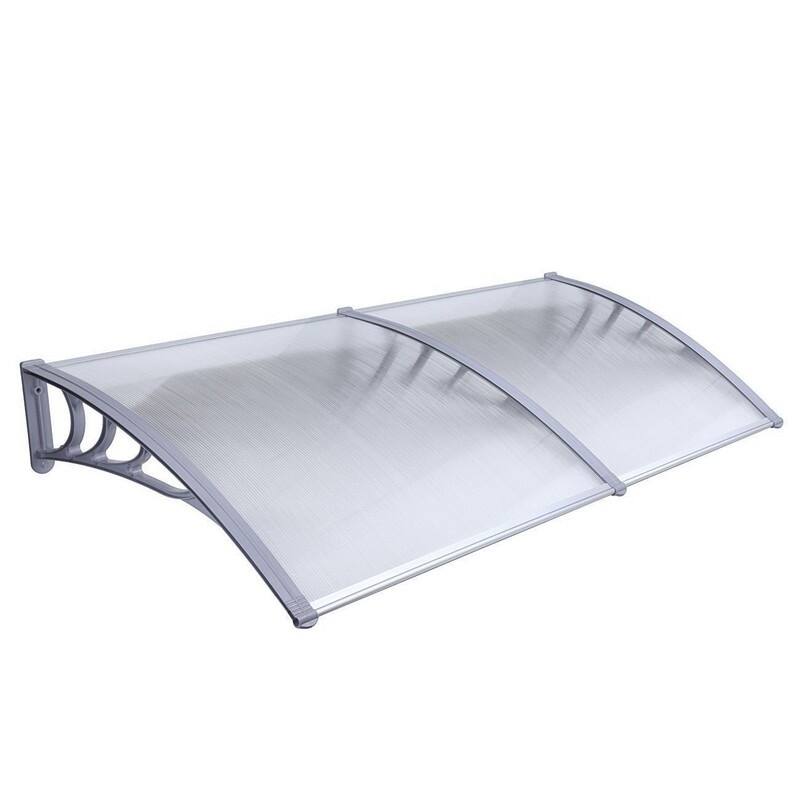 ALEKO Polycarbonate Window Awning Front Door Canopy 40 x 80 Inches