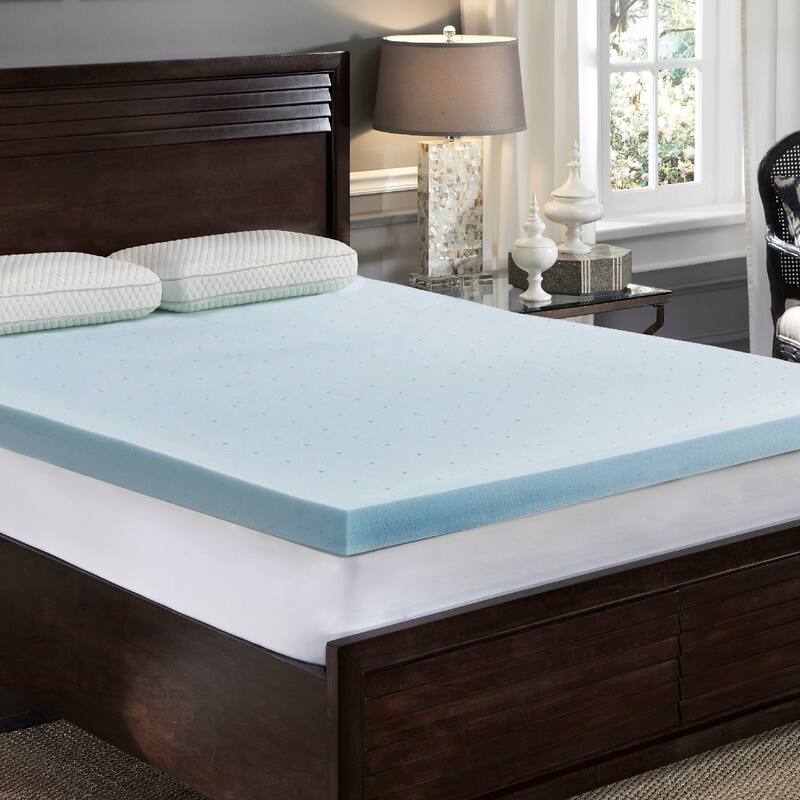 LoftWorks 3 inch Jelly-Soft Cool Gel Memory Foam Topper with Ventilation and Extra Soft Pressure Relief (T