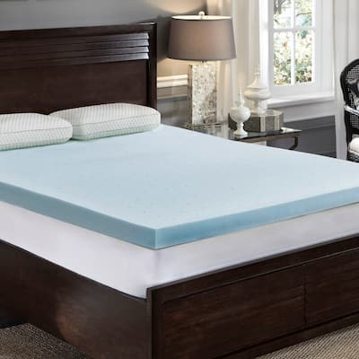 LoftWorks 3 inch Jelly-Soft Cool Gel Memory Foam Topper with Ventilation and Extra Soft Pressure Relief (T