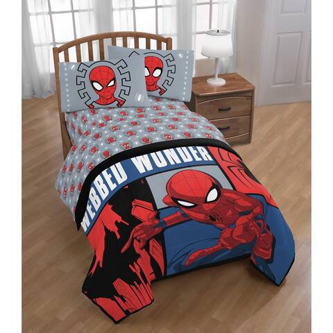 Marvel Spiderman Webbed Wonder Twin Bed in a Bag