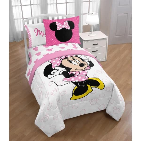 Shop Disney Minnie Mouse Xoxo Twin Comforter With Sham Free