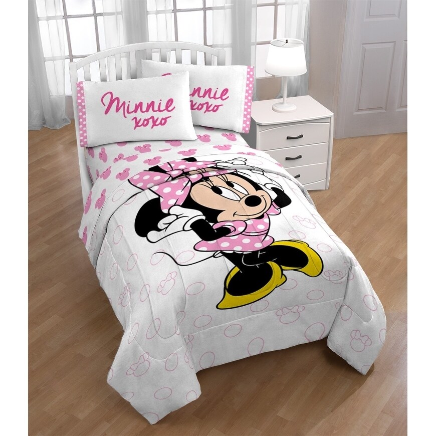 Shop Disney Minnie Mouse Xoxo Twin Comforter With Sham Free