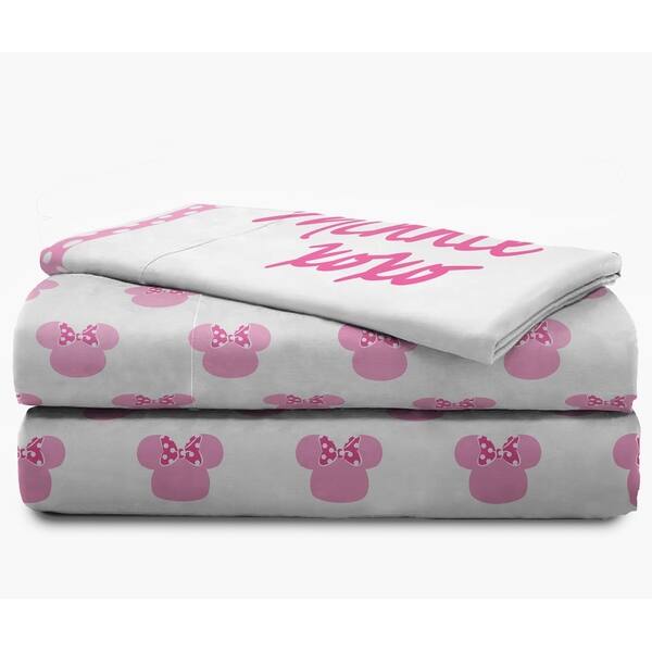 Shop Disney Minnie Mouse Xoxo Twin Sheet Set On Sale