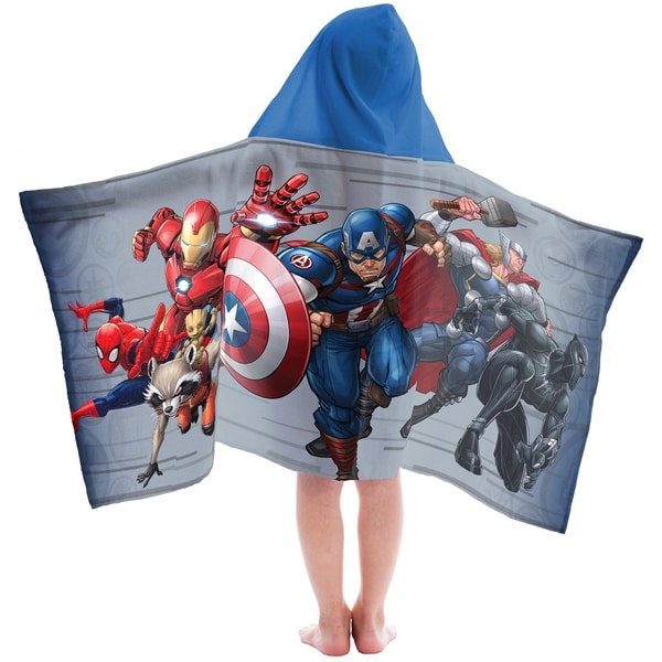 marvel hooded towel