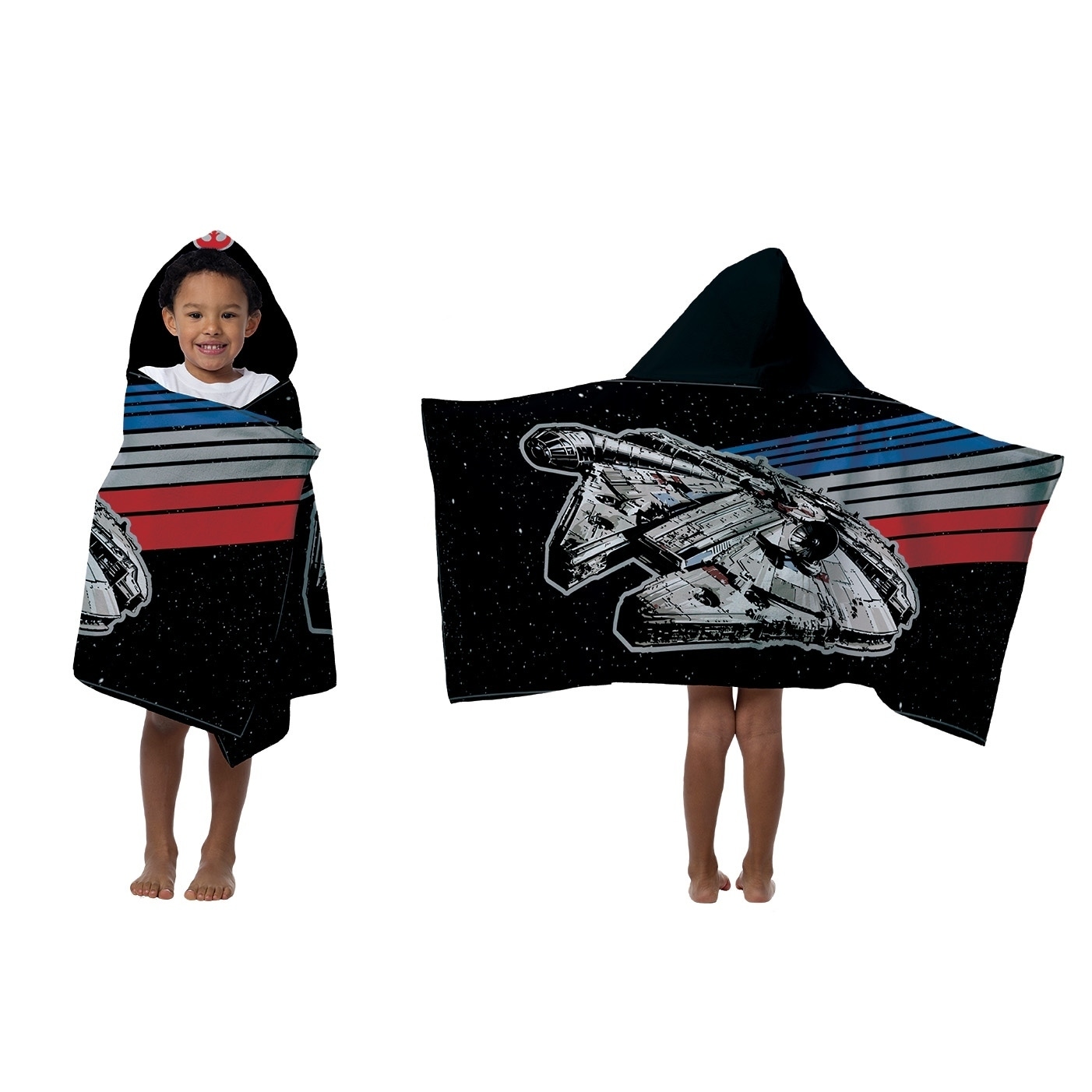 star wars hooded bath towel