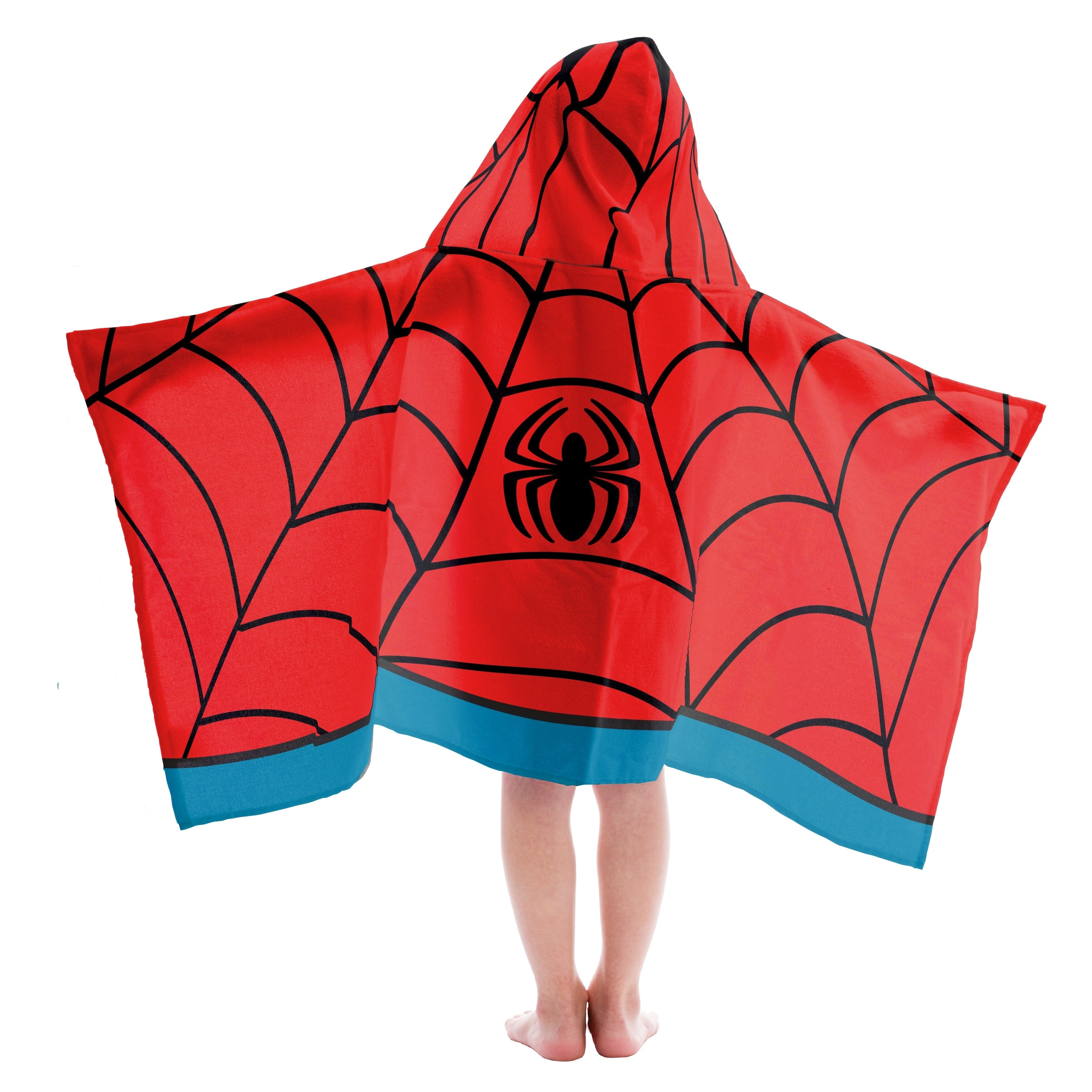 spiderman hooded bath towel